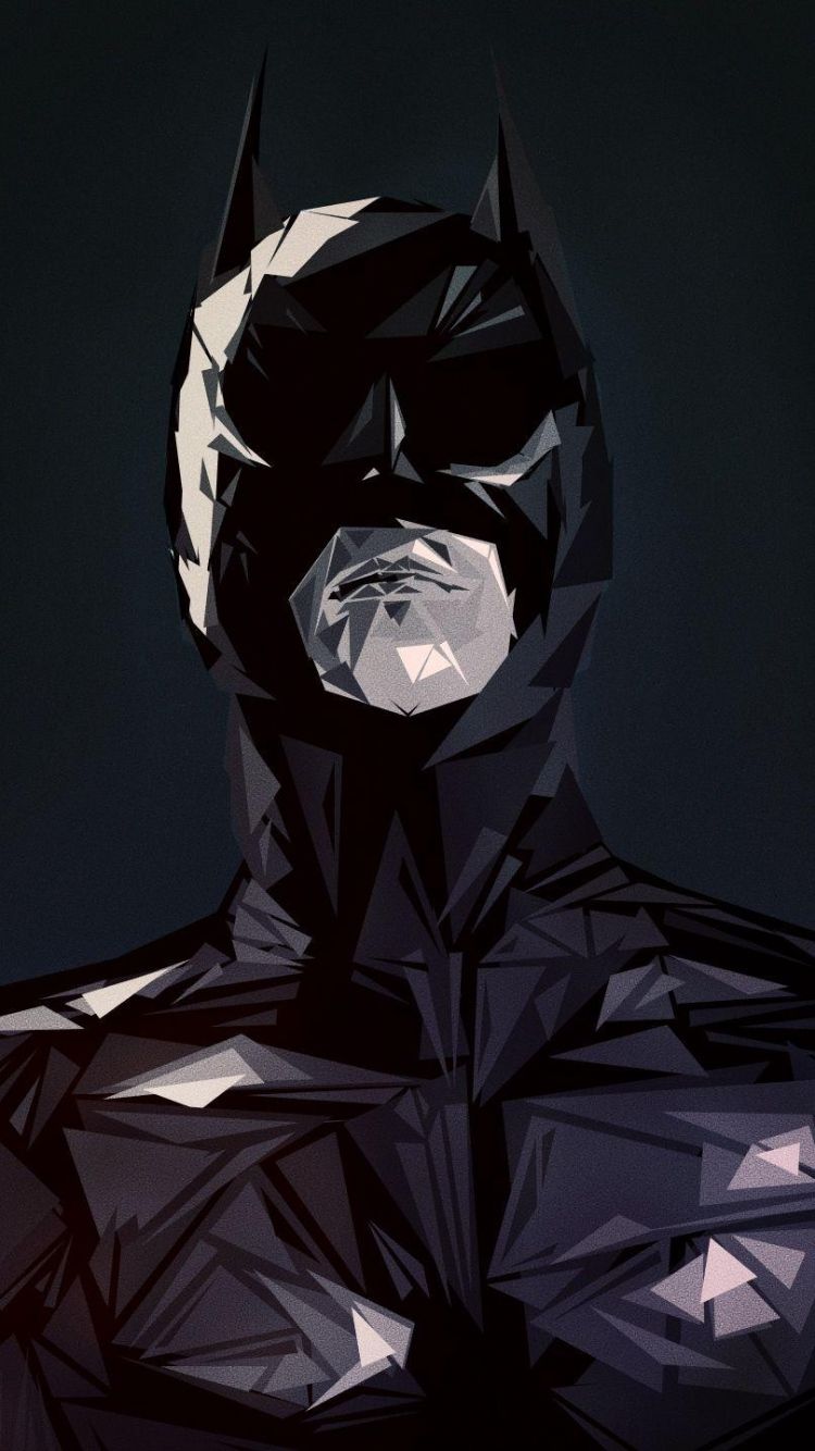 Download Wallpaper 750x1334 Batman, Art, Lines, Dark iPhone 6 HD ...