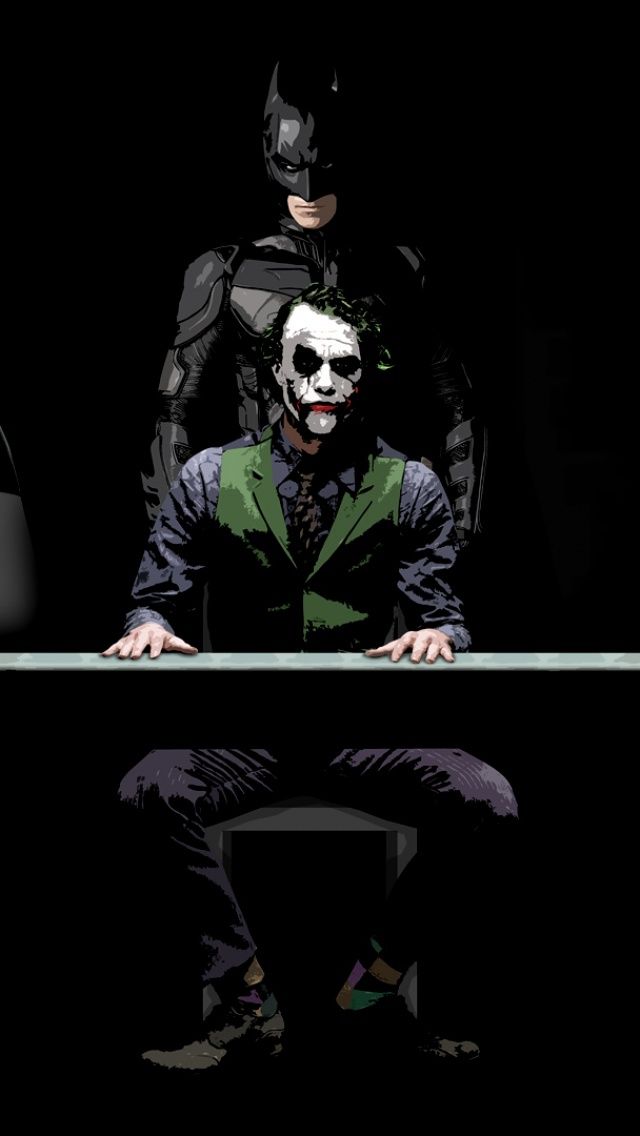 Batman And Joker iPhone 5 Wallpaper | ID: 28182