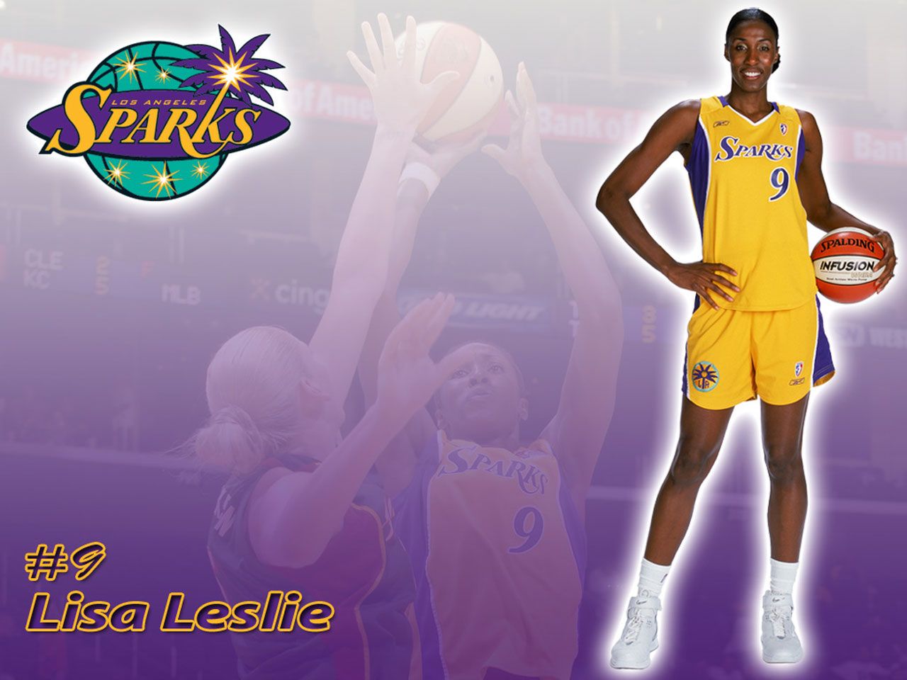 Lisa Leslie LA Sparks Wallpaper | Basketball Wallpapers at ...