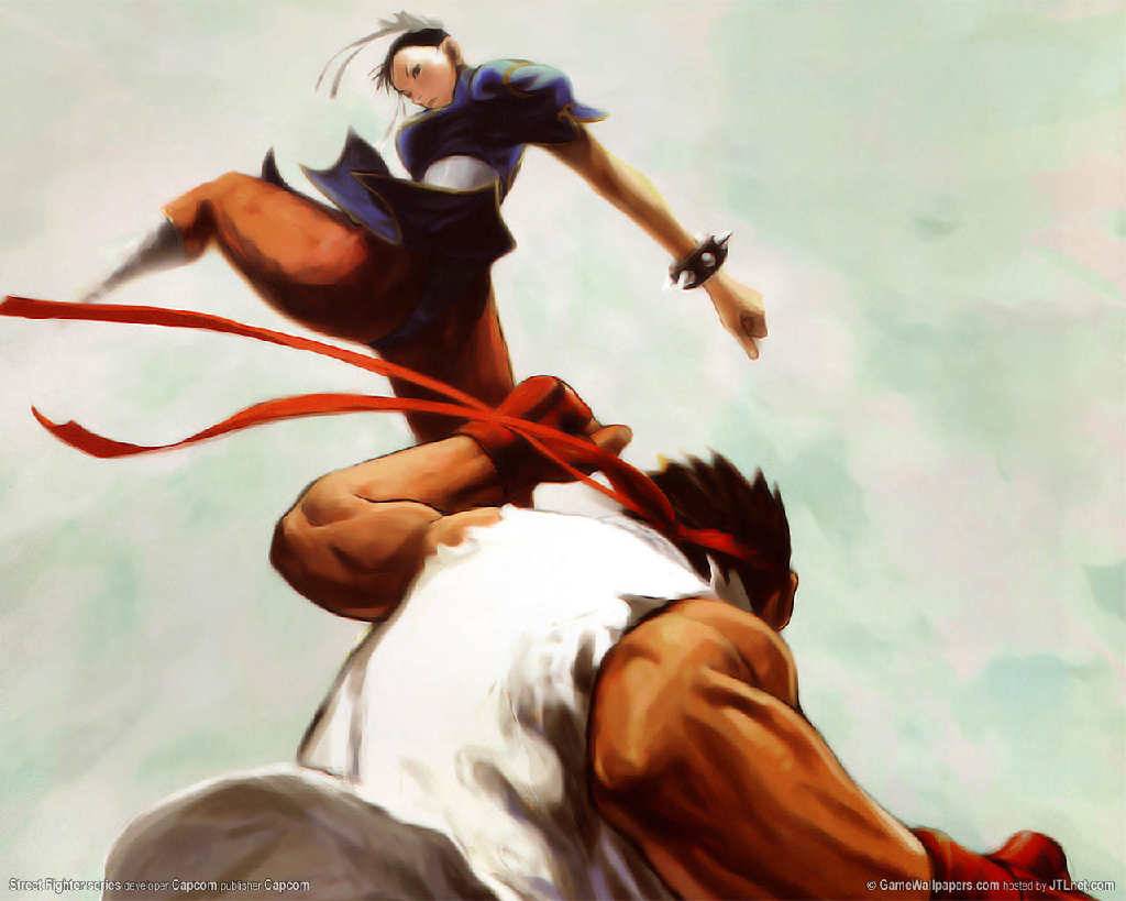 chun li vs ryu - Street Fighter Wallpaper