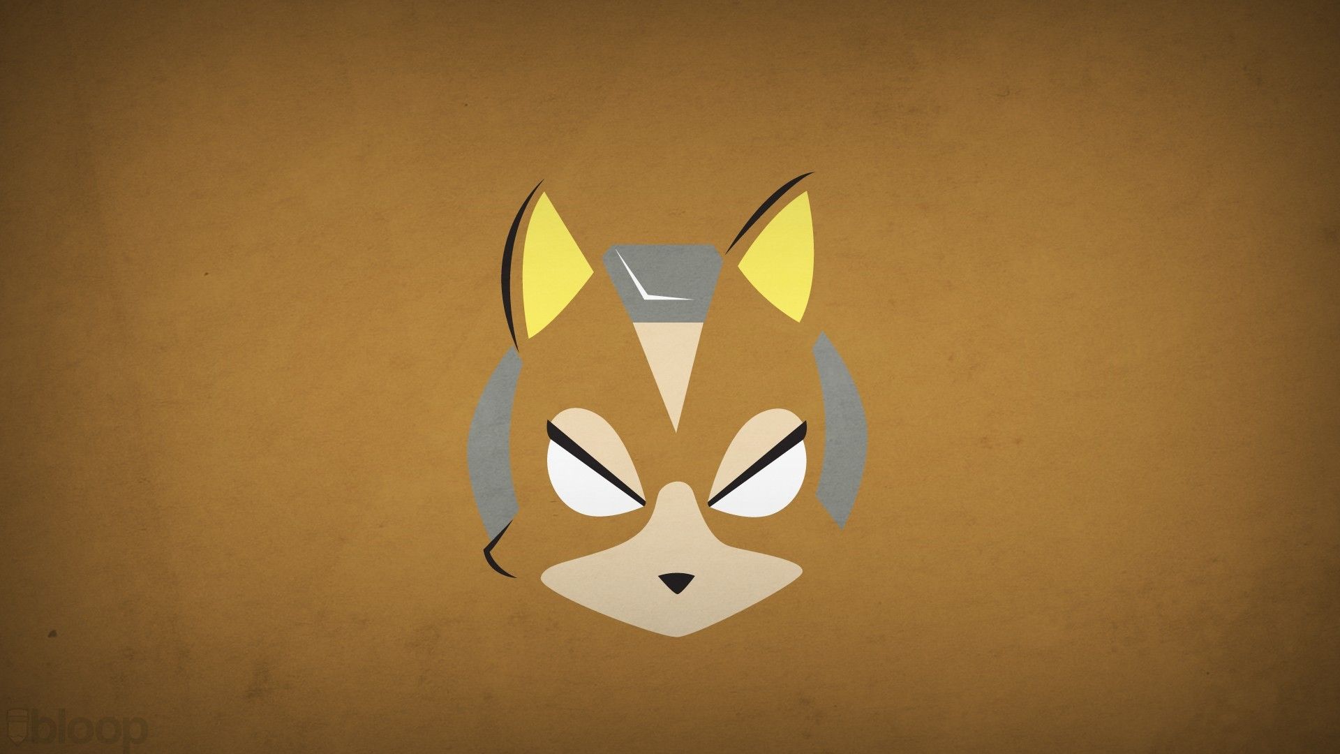 Minimalistic superheroes star fox brown background blo0p wallpaper ...