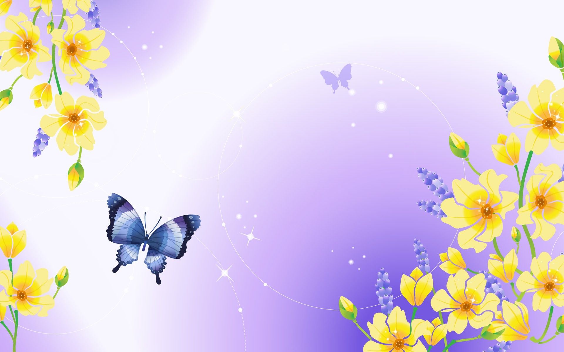 Flowers, Background, Wedding, butterfly Image Wallpaper