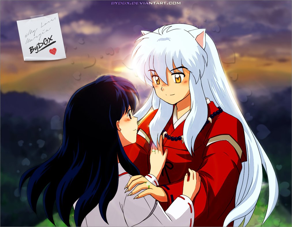 Inuyasha and Kagome - Wallpaper by ByDGX on DeviantArt