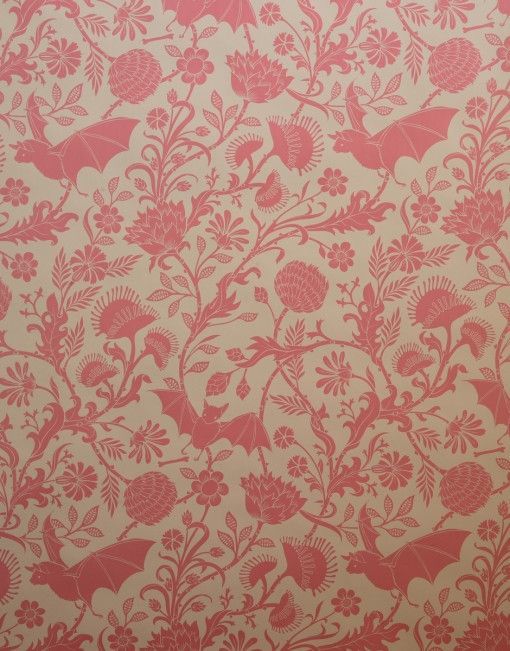 From Flavor Paper, a pretty antique pink wallpaper which is a ...