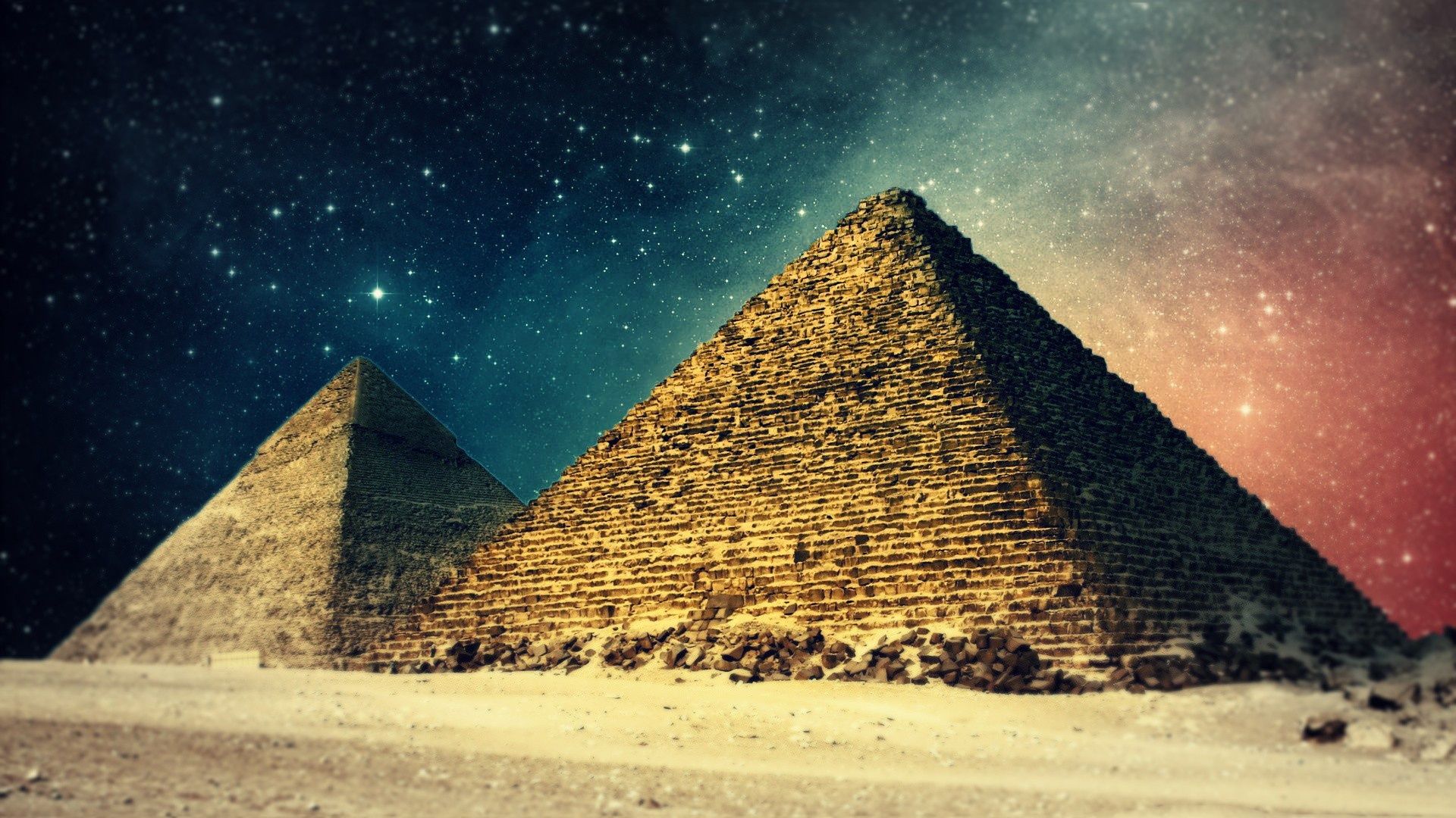 Egypt pyramids art wallpaper | 1920x1080 | #15045
