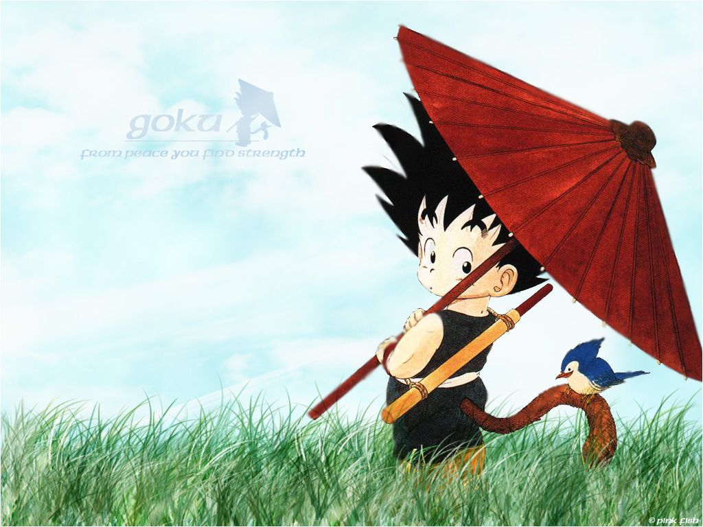 Kid Goku Peace - wallpaper.