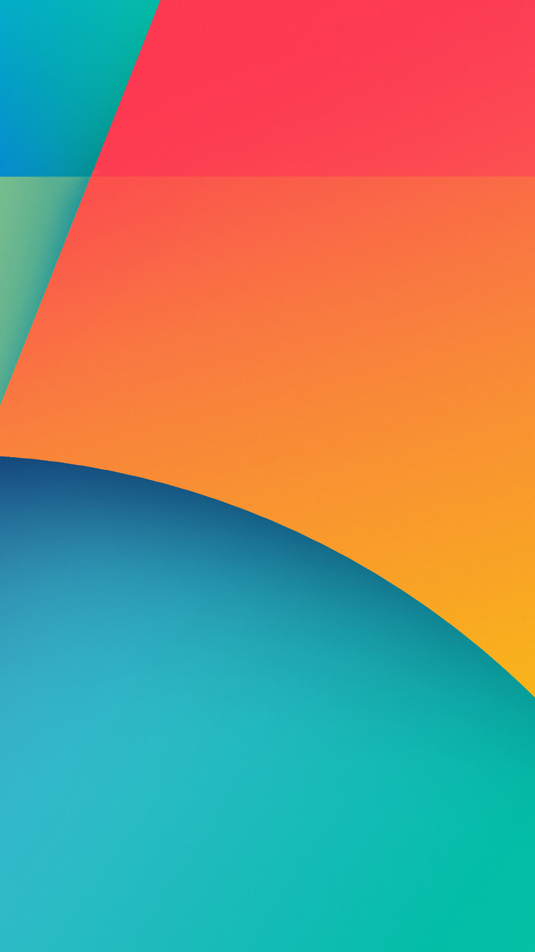 Nexus 5 Android 4.4 KitKat Orange Blue Android Wallpaper free download