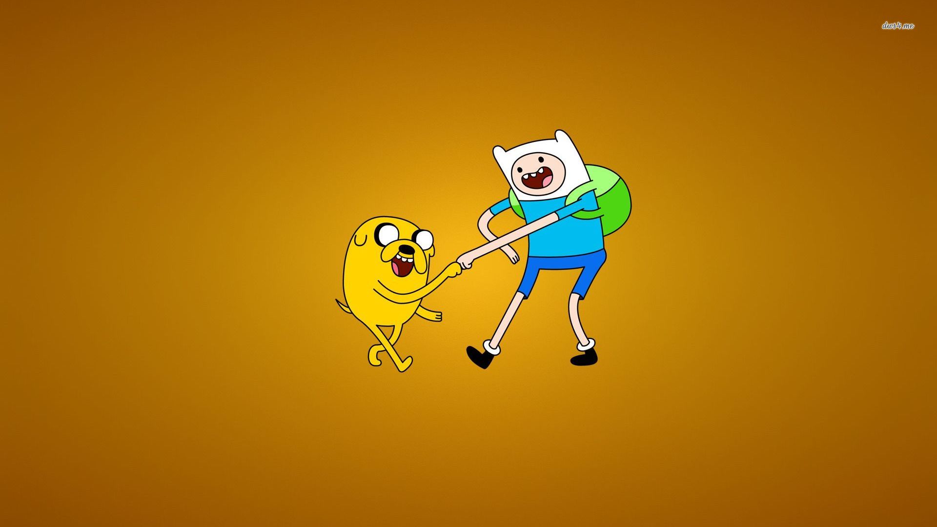 Adventure Time - Jake and Finn fist bumping wallpaper - Cartoon ...