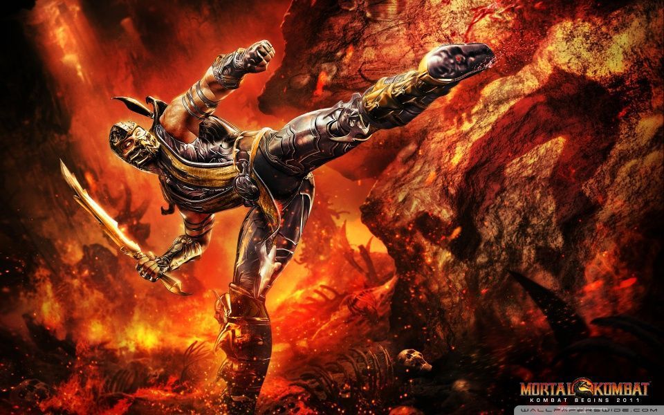 Mortal Kombat 9 Scorpion HD desktop wallpaper High Definition
