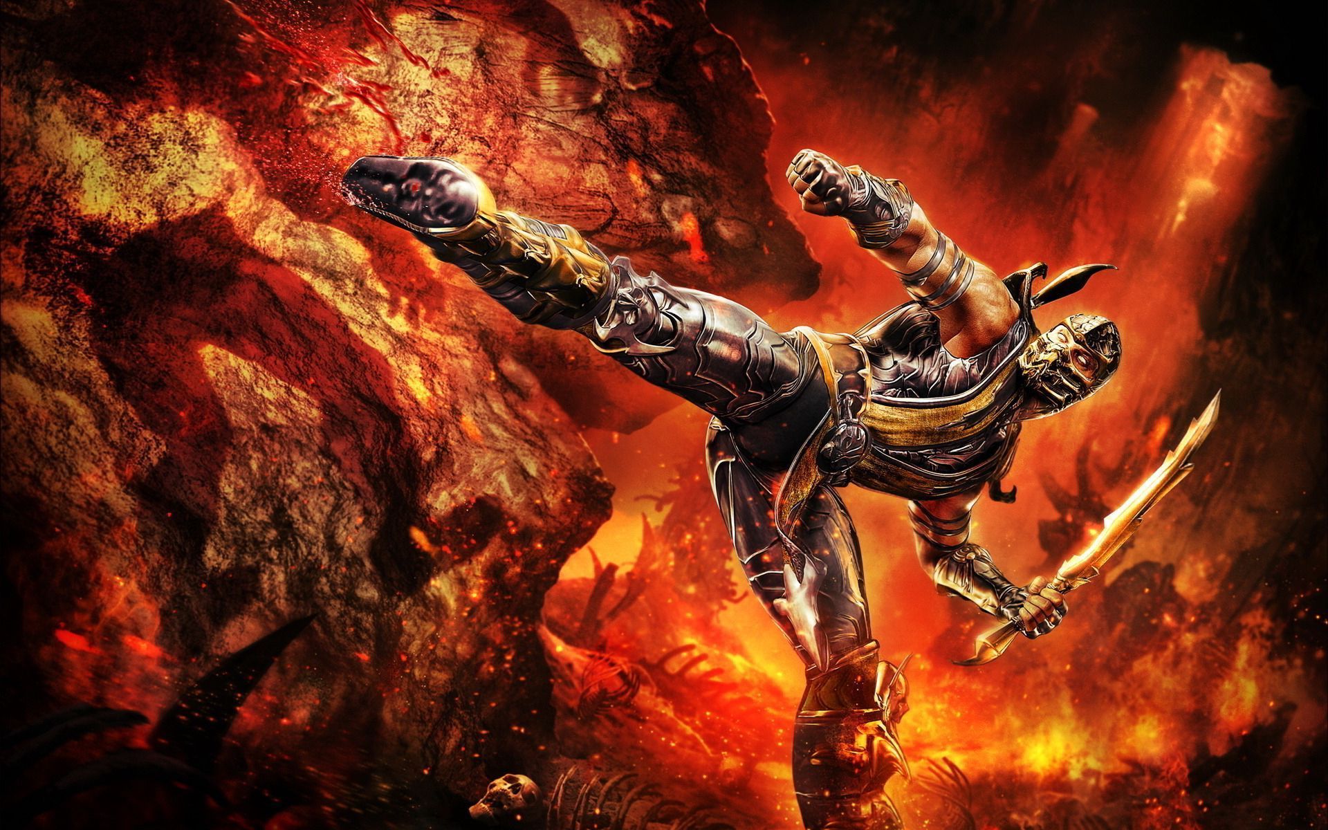Mortal Kombat 9 Scorpion - wallpaper