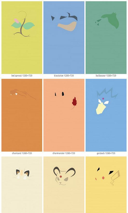 Minimalist Pokemon Wallpapers for Windows Phone | 1800Pocket/PC
