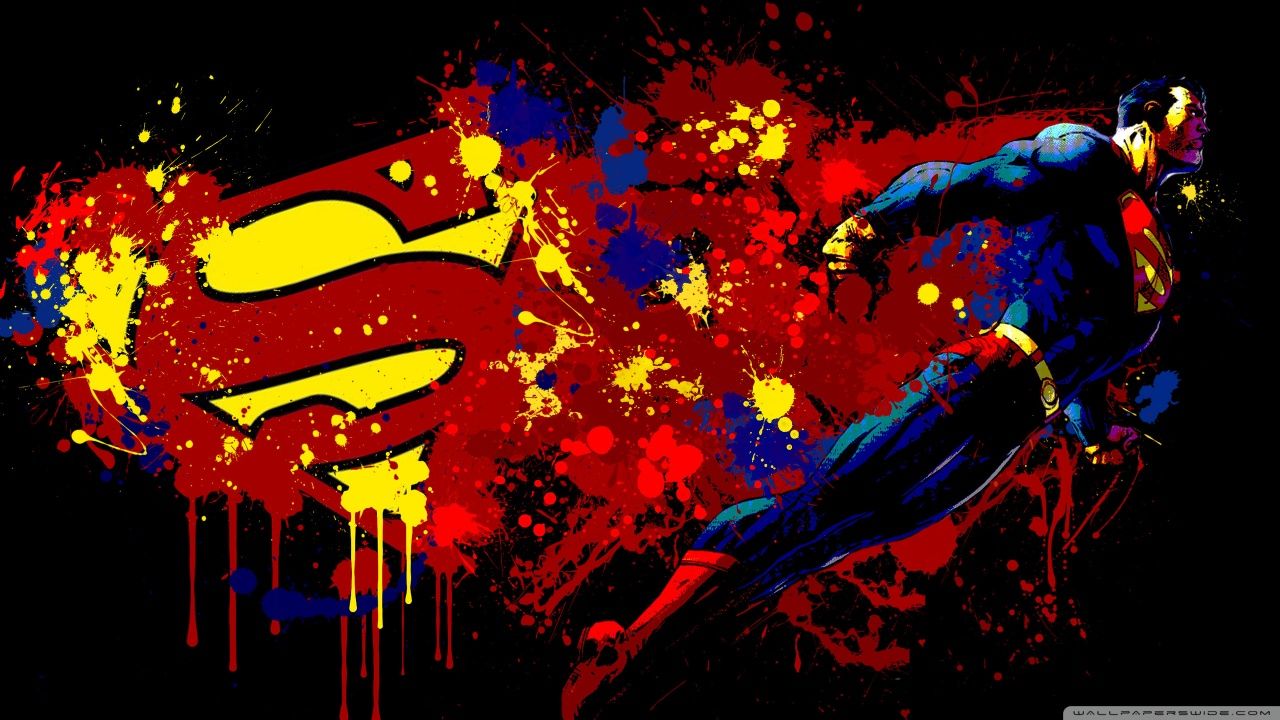 Superman Cartoon HD desktop wallpaper : High Definition : Mobile