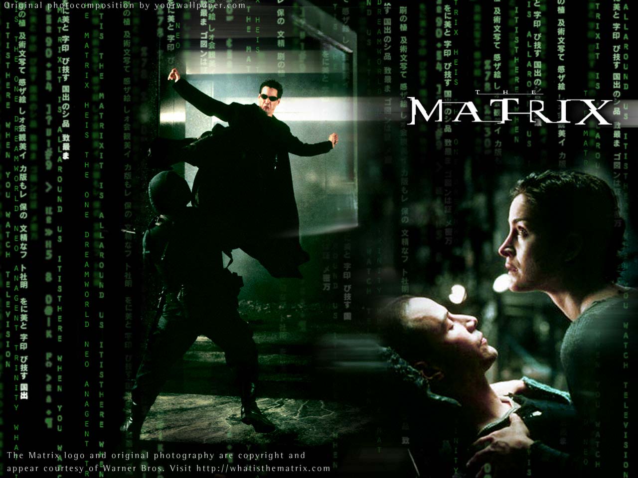 The matrix wallpaper - Neo, Trinity, Morpheus and crew - free