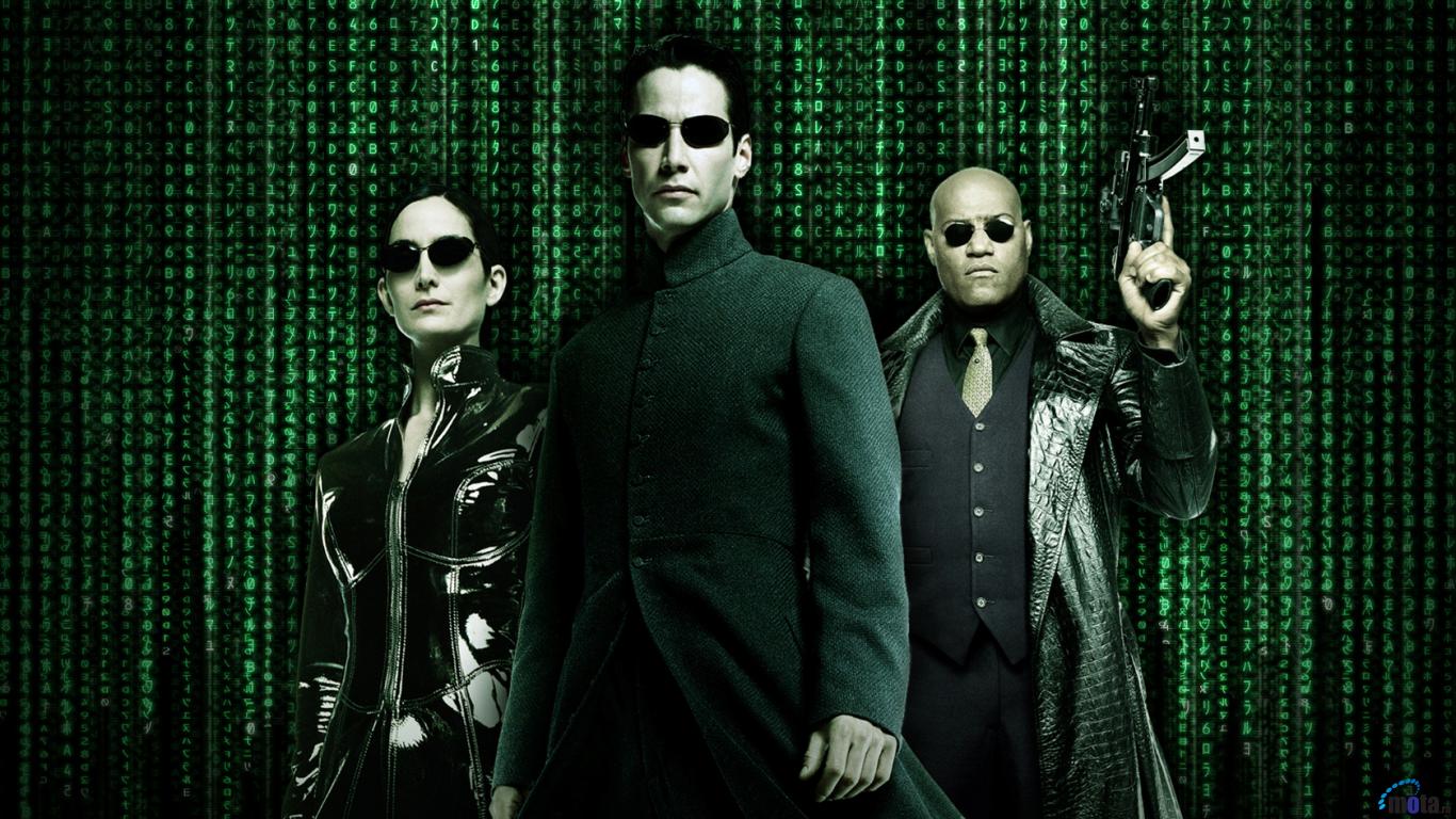 Download Wallpaper The Matrix Keanu Reeves, Carrie Anne Moss
