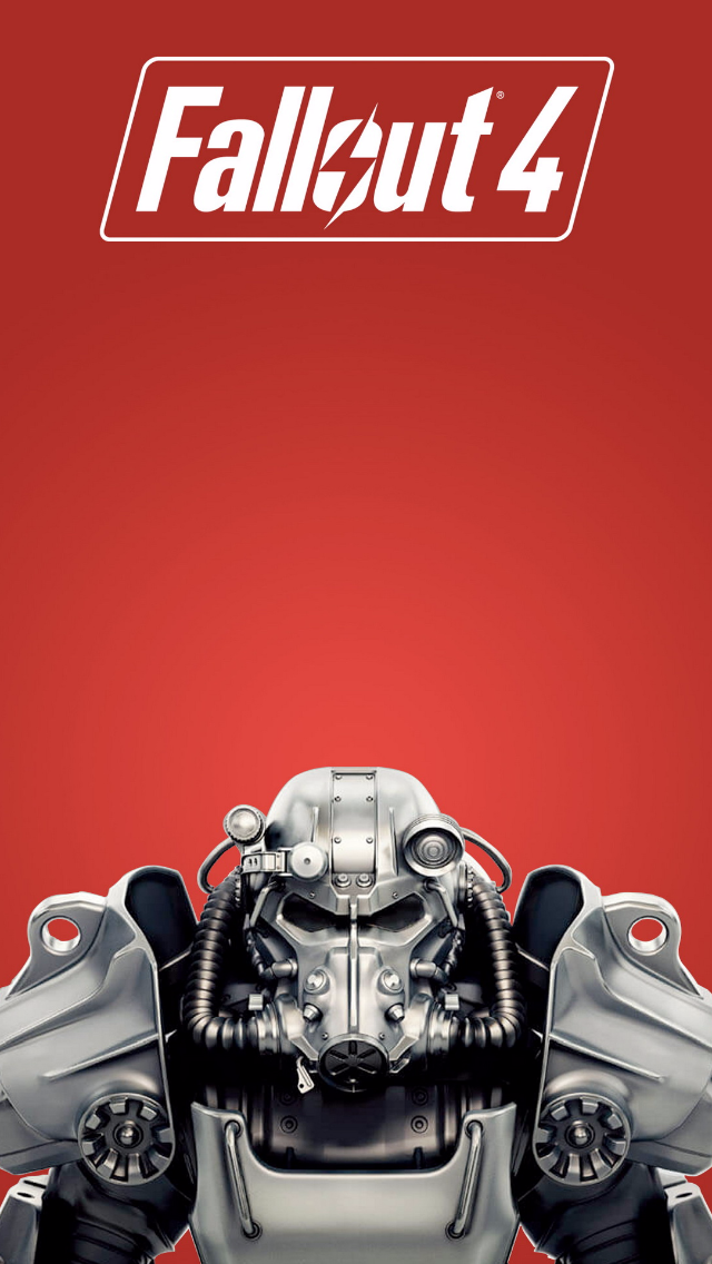 Fallout 4 Red iPhone 5 Wallpaper (640x1136)
