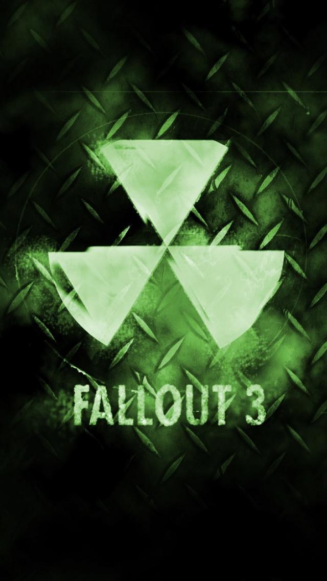 HDscreen: Fallout Fallout 3 green logos metal desktop bakcgrounds