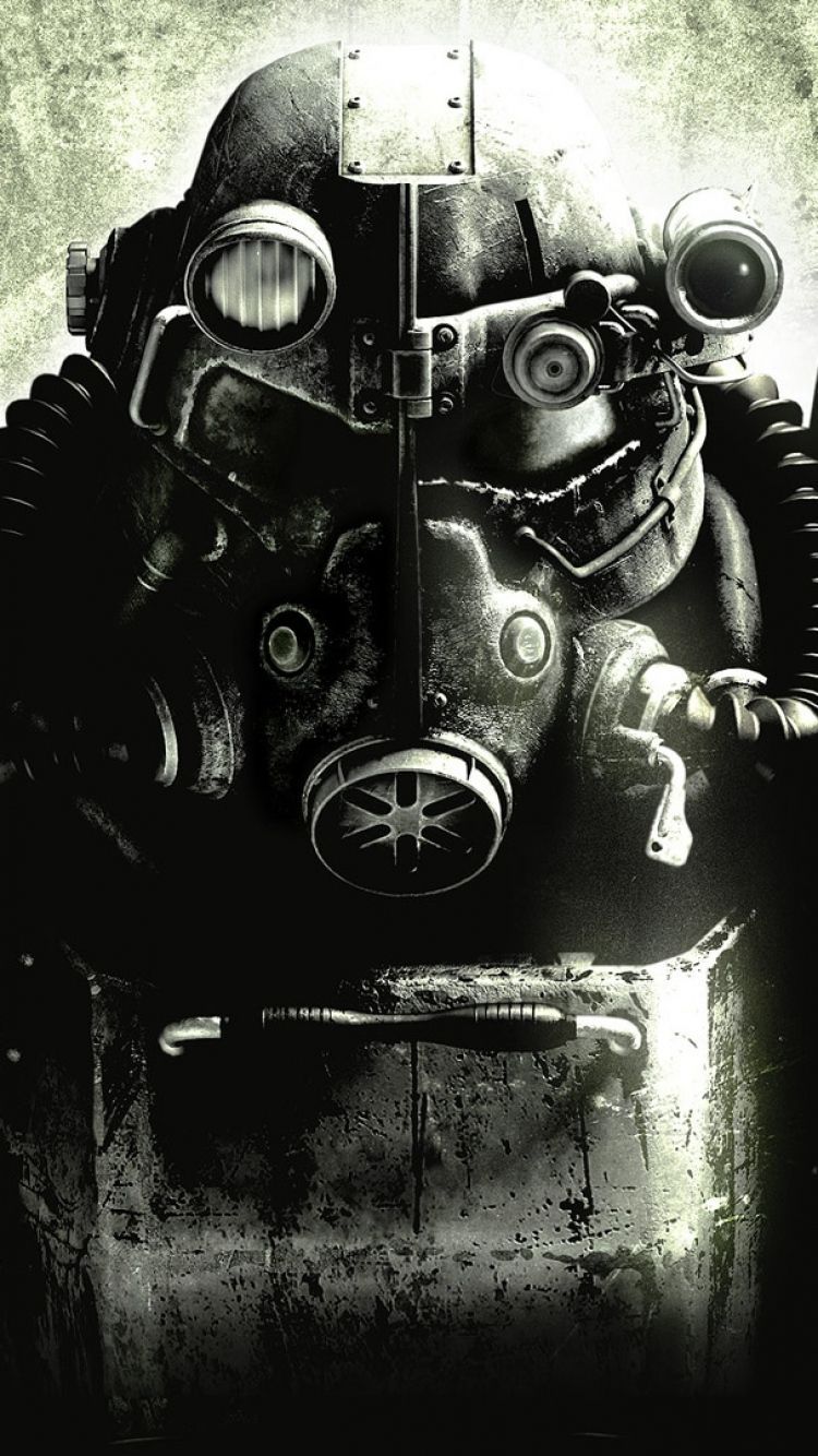 Download Wallpaper 750x1334 Fallout, Equipment, Look, Wall iPhone ...