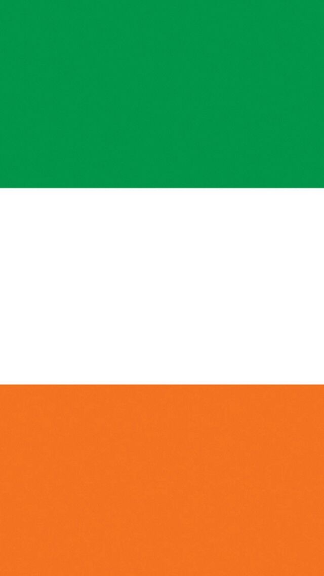 Ireland Irish Flag iPhone 5 5c wallpaper green white orange gold ...