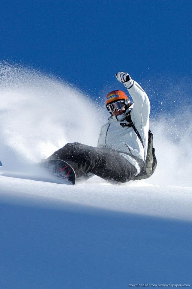 Download Snowboard Freeride Wallpaper For iPhone 4