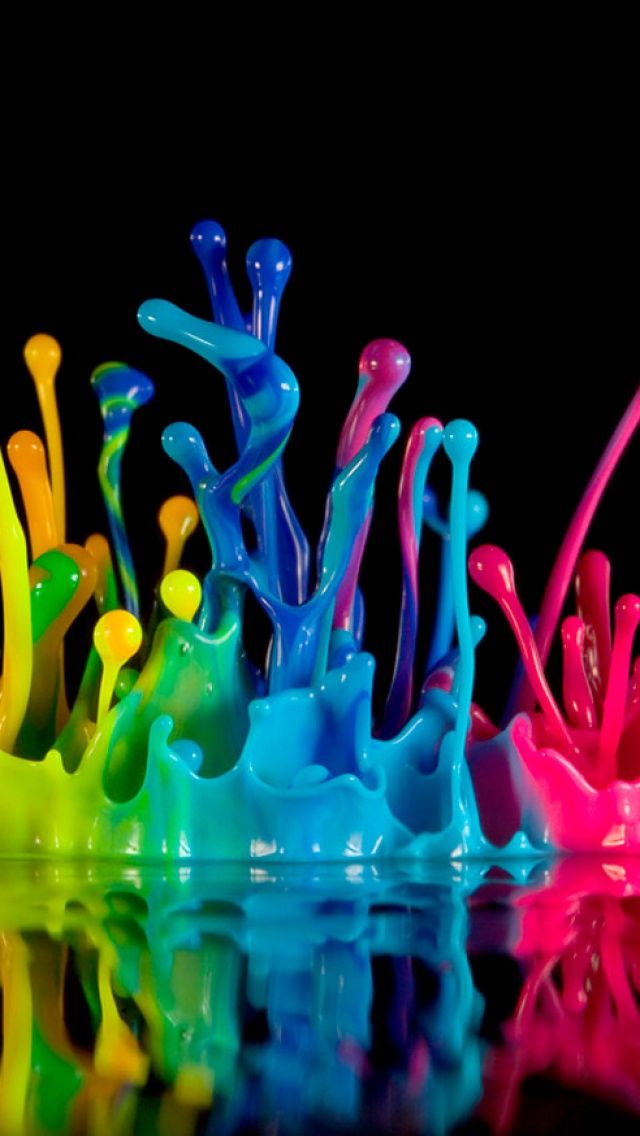 Colorful Paint iPhone 5 Wallpaper ID 19690