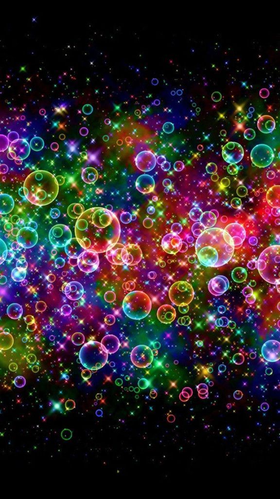 Colorful Neon Light Bubbles | Daily iPhone 6/5/4 Wallpapers ...