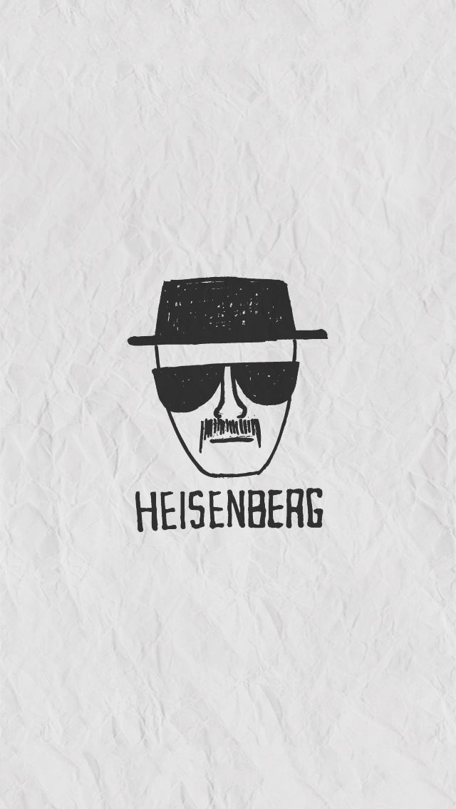 Heisenberg on paper iPhone 5 Wallpaper 640x1136