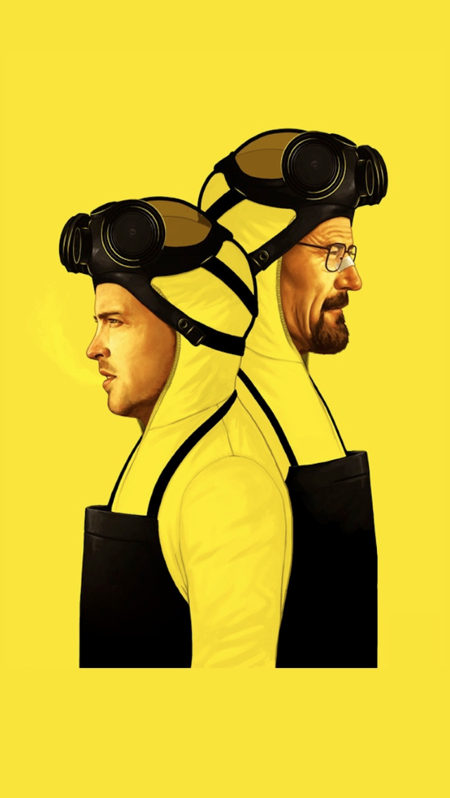 Breaking Bad Back to Back iPhone 5 Wallpaper (640x1136)