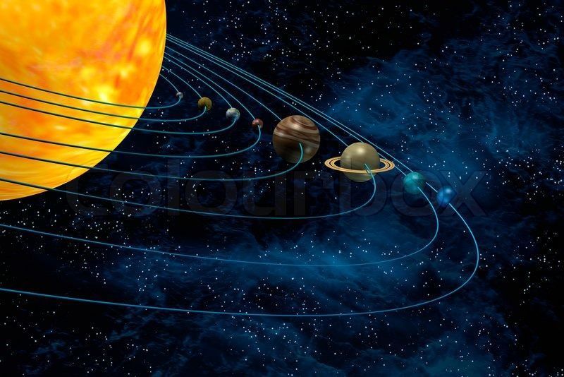 Rainbow Solar System Background - Pics about space