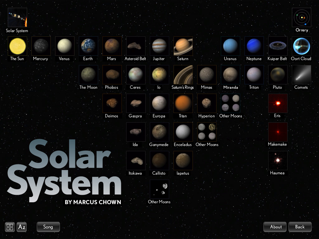 Sound and the Senses: Solar System for iPad