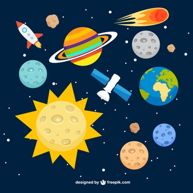 Solar system background Vector | Free Download