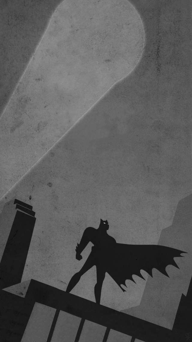 Batman Silhouette iPhone 5 Wallpaper (640x1136)