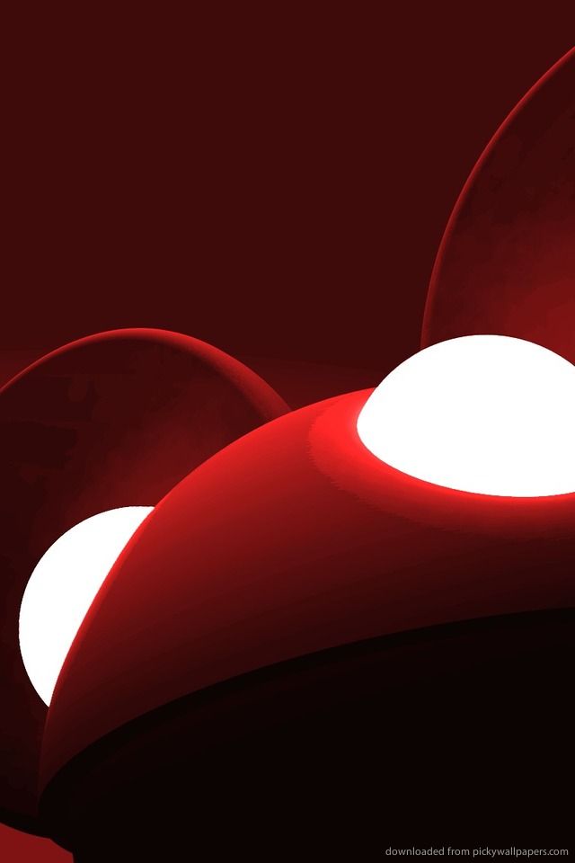 Download Deadmau5 Red Wallpaper For iPhone 4