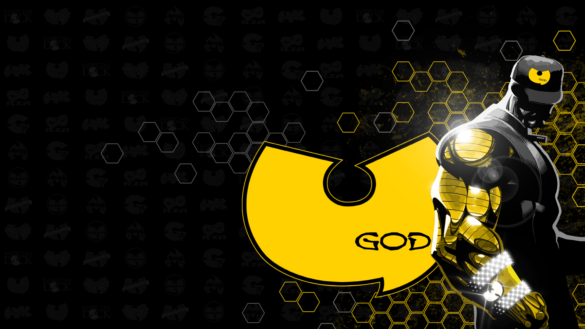 Wu Tang Clan Logos U God as Golden Arms by uLtRaMa6nEt1cART