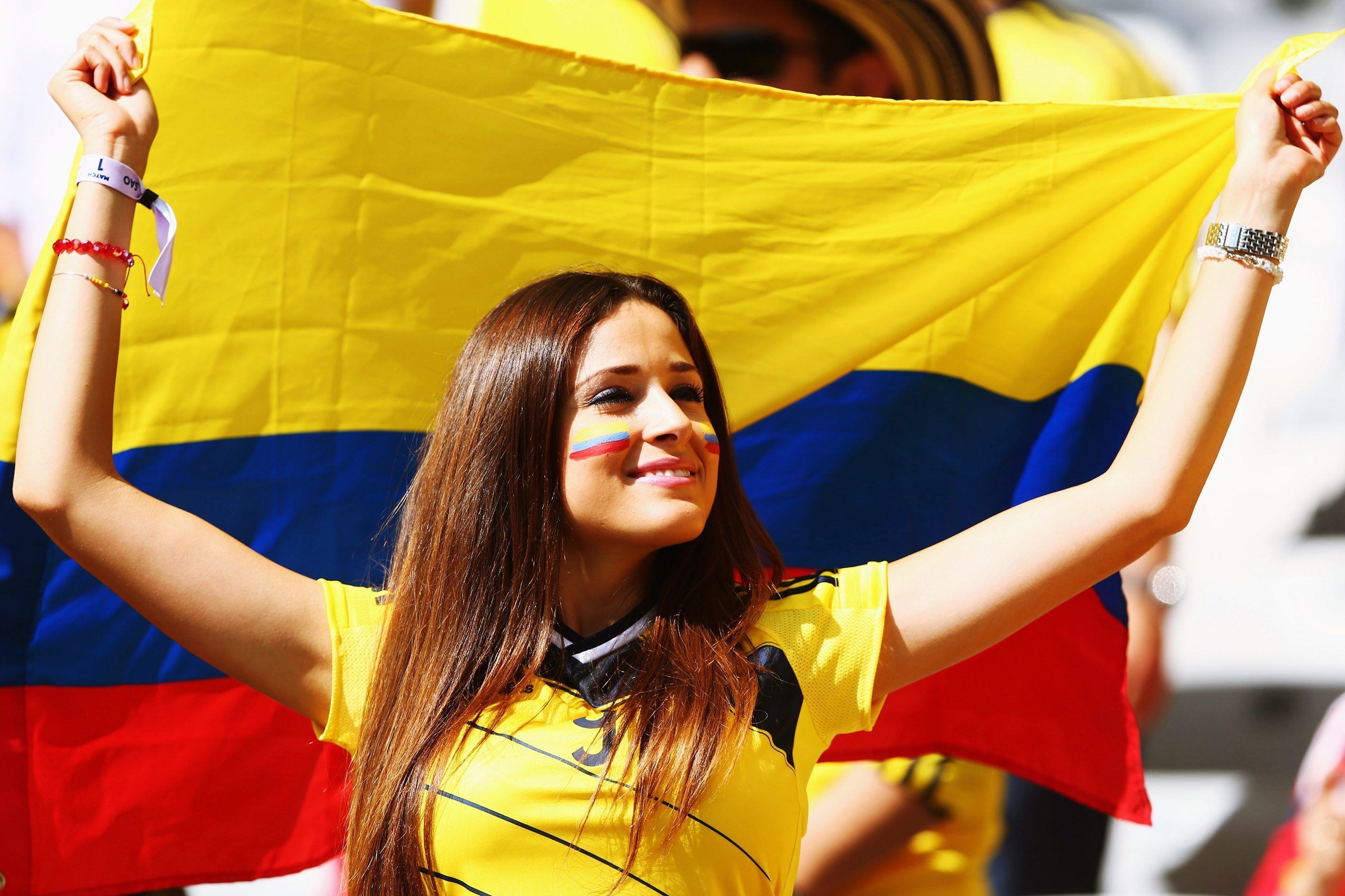 Colombia Female Football Fan Wallpaper - Football HD Wallpapers