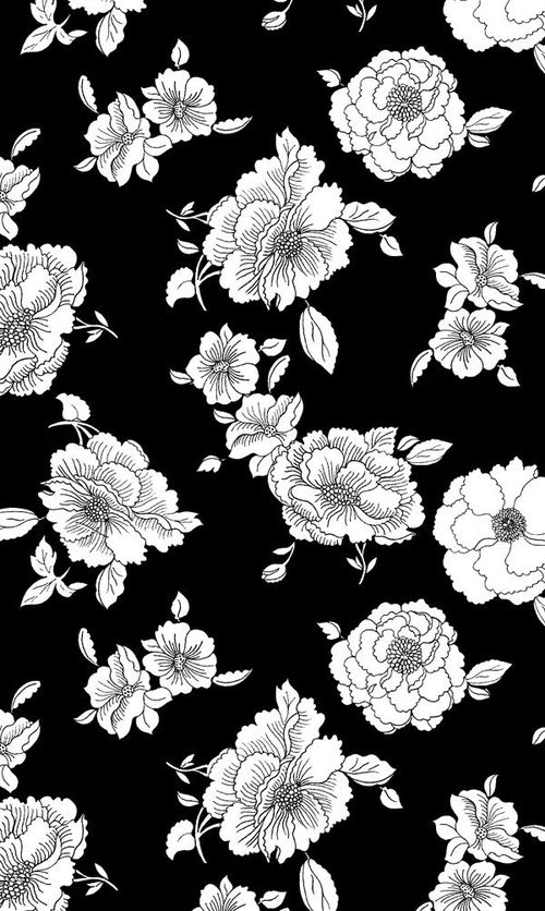 Cute Black and white rose wallpaper-app cocoPPA by Steph | We Heart It
