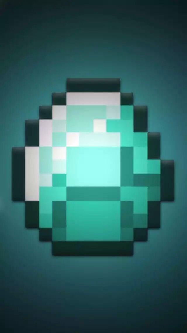 Minecraft Diamond iPhone 5 Wallpaper 640x1136
