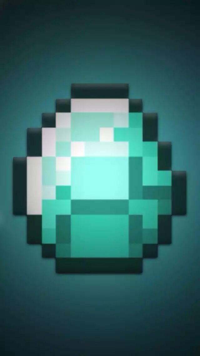 Minecraft Diamond Iphone 5 Wallpaper 640x1136