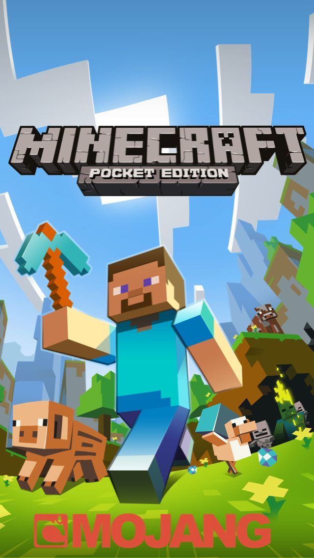 Minecraft Pocket Edition iPhone 5 Wallpaper (640x1136)