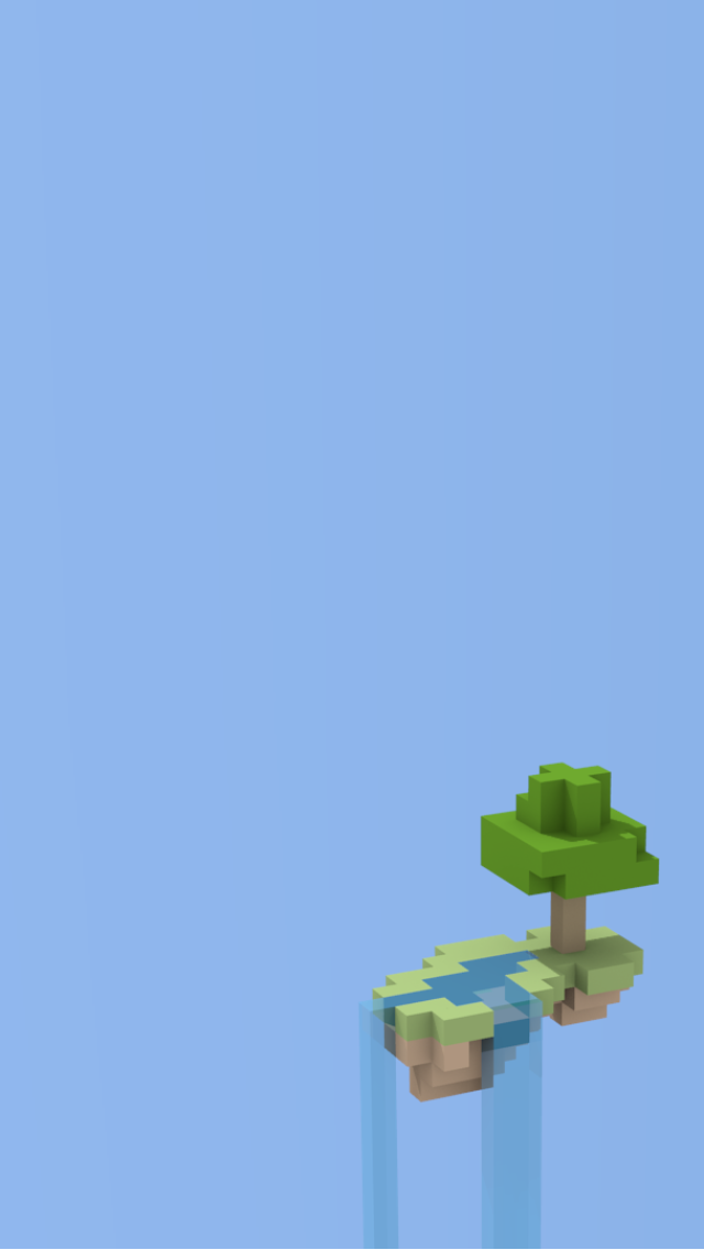 Minecraft Skyblock Iphone 5 Wallpaper 640x1136