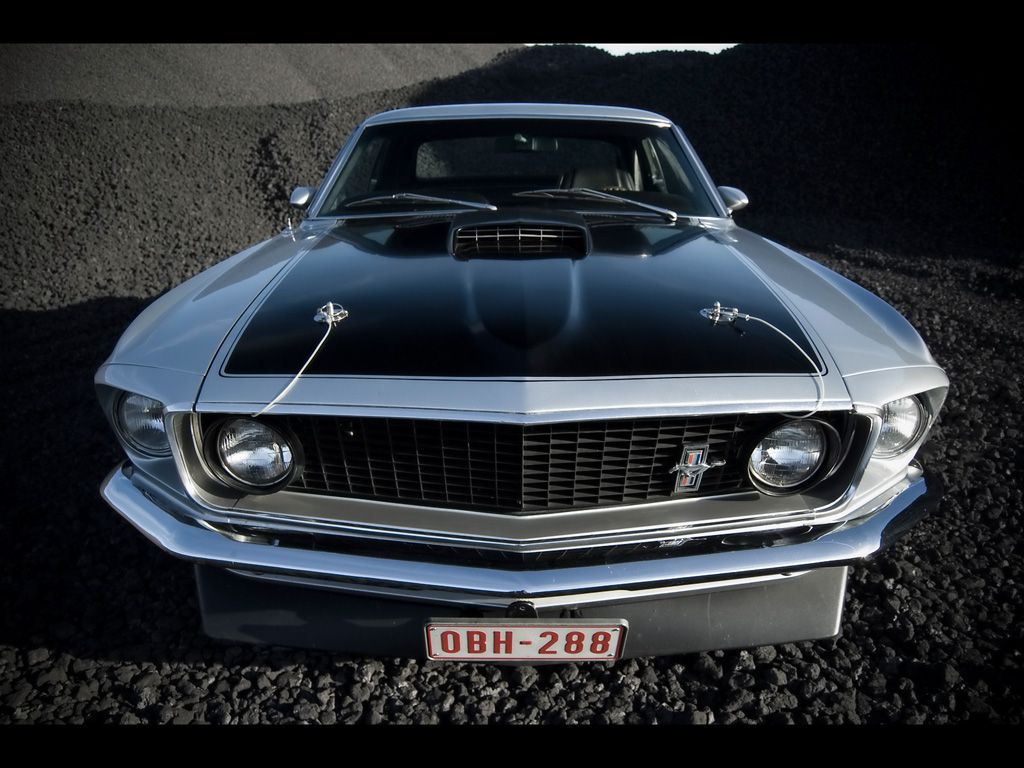 1969 Ford Mustang Hardtop - Front - 1024x768 - Wallpaper