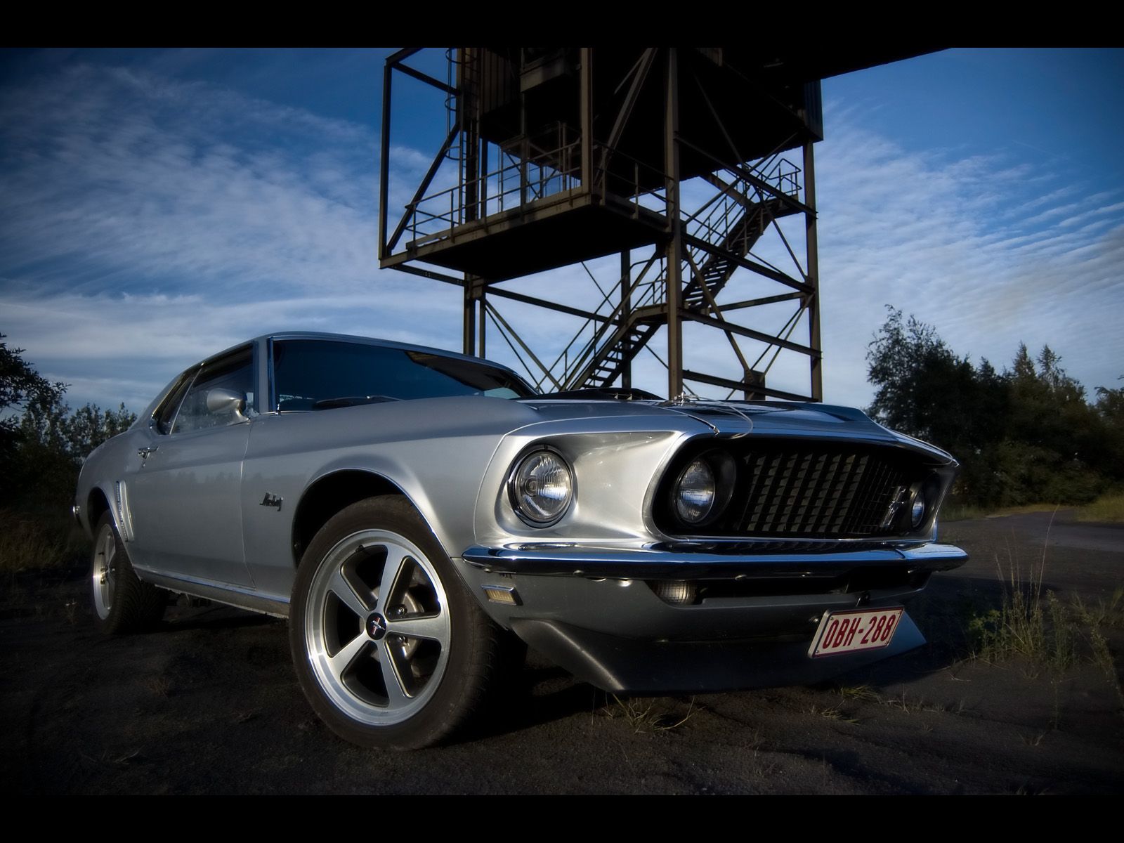 1969 Ford Mustang Hardtop - Tower - 1600x1200 - Wallpaper