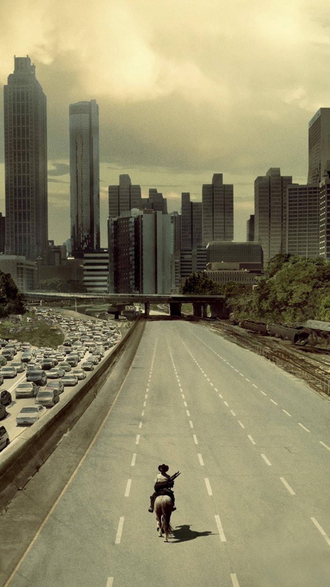 The walking dead buildings cityscapes 803341 1080x1920