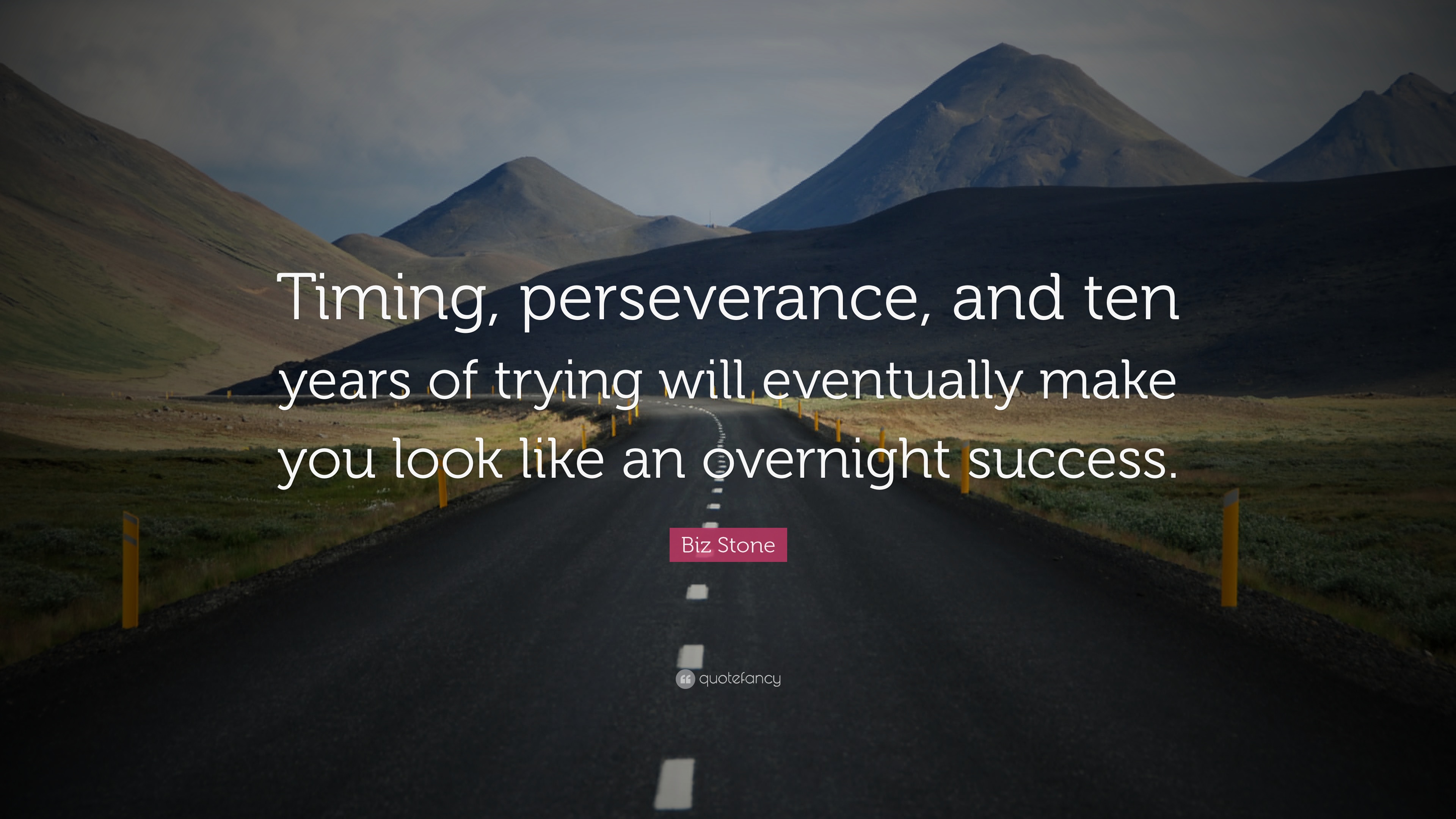 Biz Stone Quote: “Timing, perseverance, and ten years of trying ...