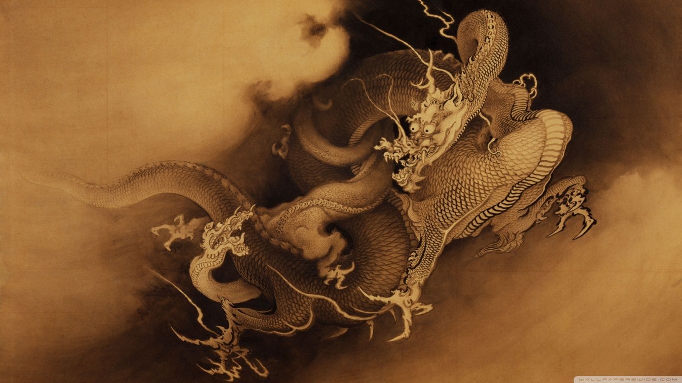Chinese Dragons HD desktop wallpaper : High Definition : Mobile