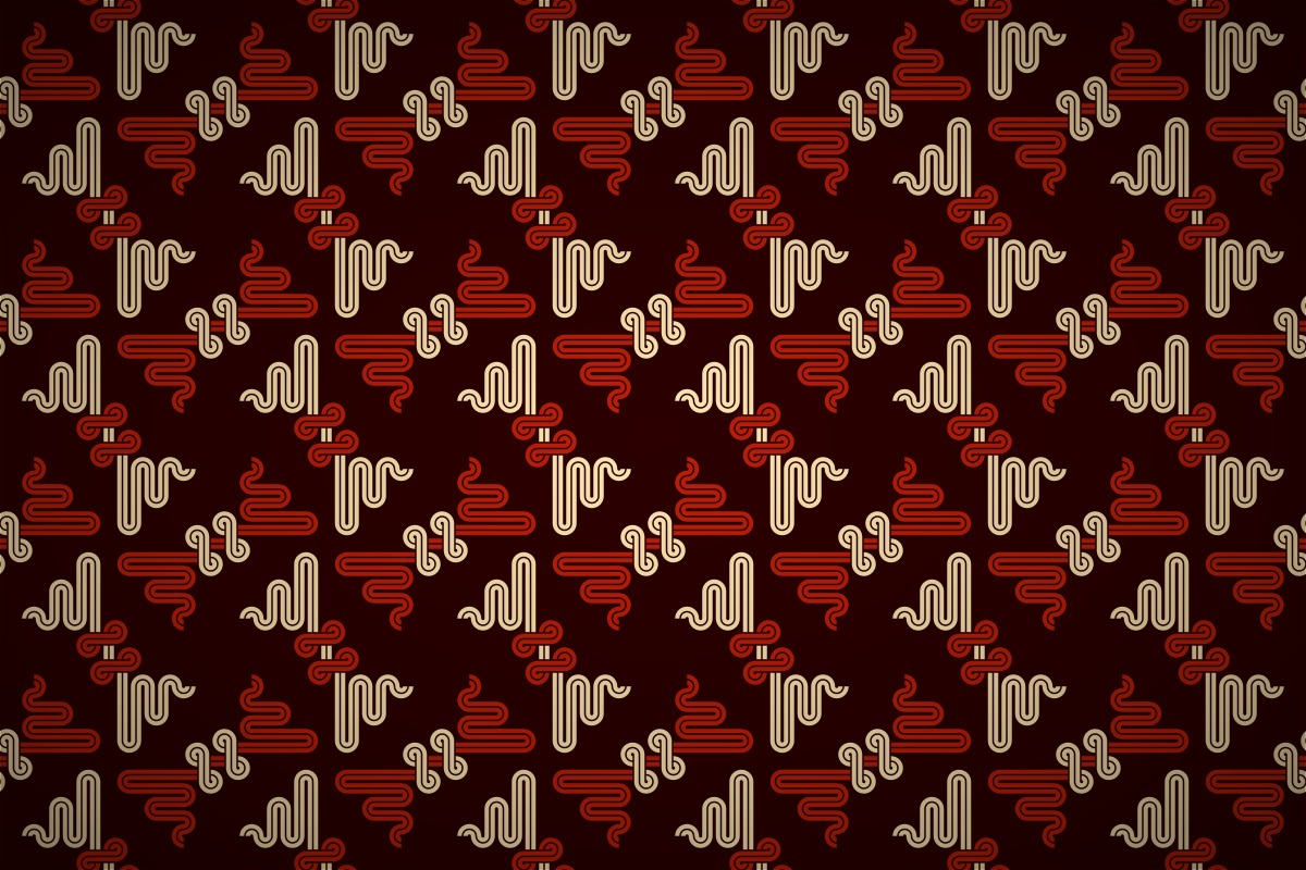 Free oriental dragon motif wallpaper patterns