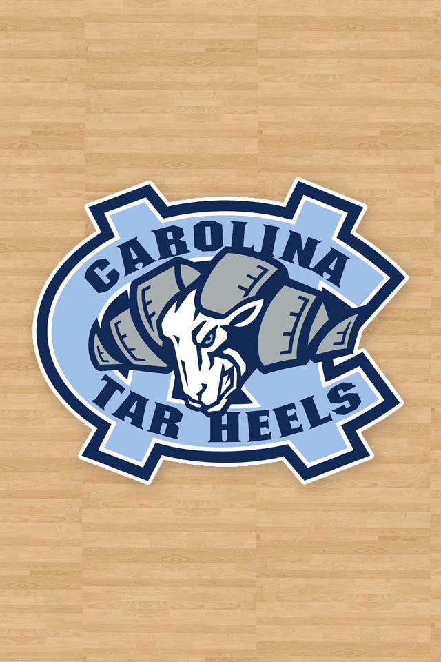 UNC Logo Wallpaper North Carolina Tar Heels Logo on Wood