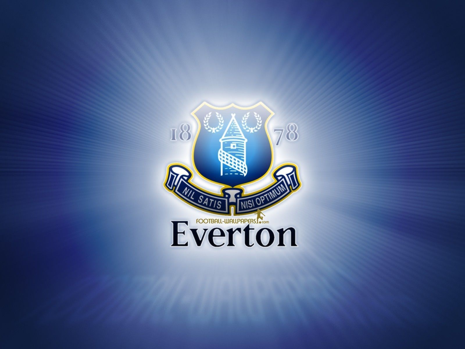 Everton FC Glowing Blue Background Wallpaper Football HD