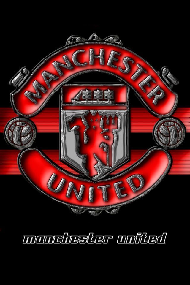 Manchester United The Red Devil Logo Black and Red Wallpapers for ...