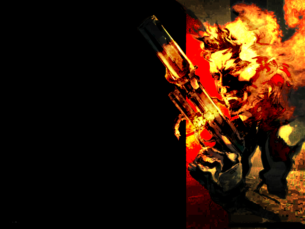 Metal Gear Solid Black Background Desktop and mobile wallpaper