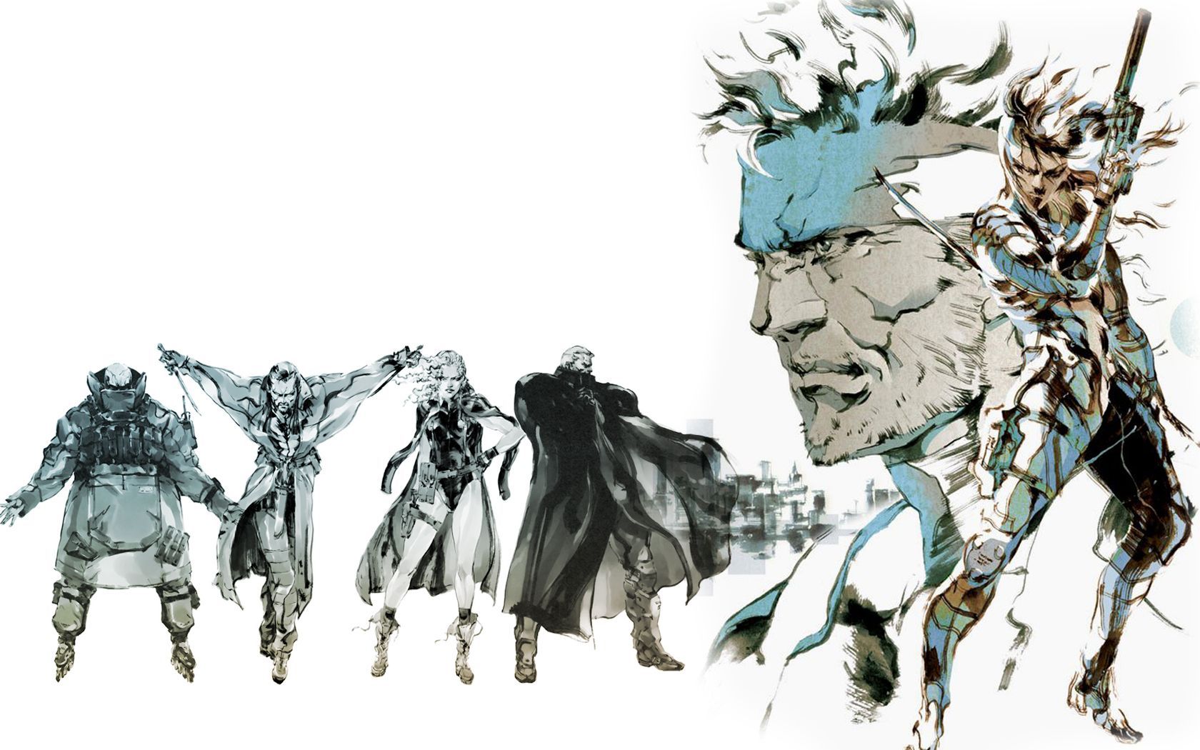 Metal Gear Solid White Drawing wallpaper | 1680x1050 | 75205 ...